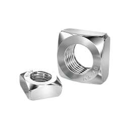 DIN557 Square Nuts 304 Stainless Steel M3 M4 M5 M6 M8 M10 M12 Four‑Sided Nuts for Industry Fastening