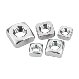 DIN557 Square Nuts 304 Stainless Steel M3 M4 M5 M6 M8 M10 M12 Four‑Sided Nuts for Industry Fastening