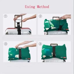 Elastic Adjustable Luggage Strap, Bungee Travel Security Belt, for Carry On, Secure Baggage Transport