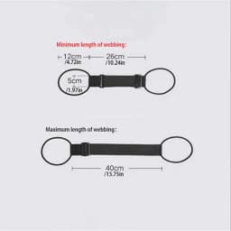 Elastic Adjustable Luggage Strap, Bungee Travel Security Belt, for Carry On, Secure Baggage Transport