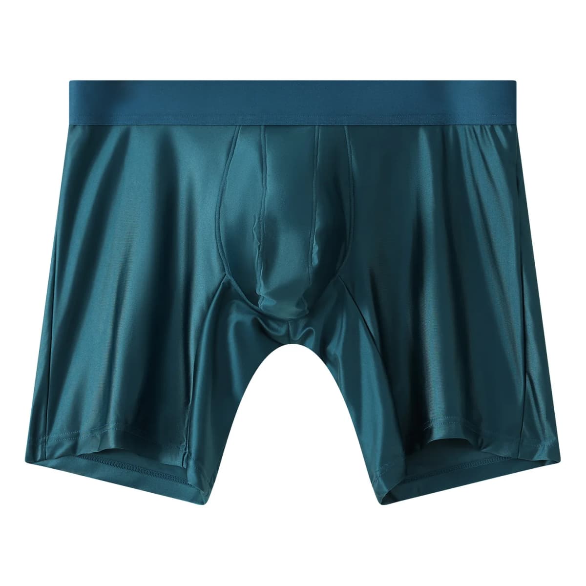 Mens Underwear Boxers Solid U Pouch Panties For Man Extended Leg Boxer Shorts Homme Middle Waist Sports Underpants Male M-XXL