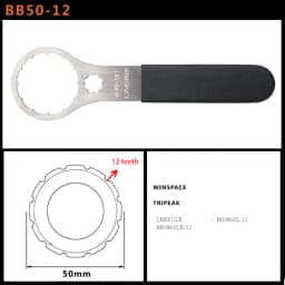 Bicycle Bottom Bracket Wrench Spanner Repair Tool 44-16/49-16/52-16/46-24/39-16/46-12/48-12/49-12/50-12/40.5-16T For DUB BSA T47