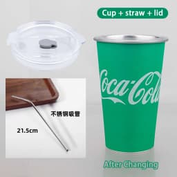 470ML Cold Discolored Aluminum Cup Cold Drink Cola Cup Cold Color Changing Drinking Cup Reusable Beer Mugs Collection Gifts