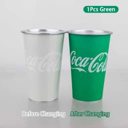 470ML Cold Discolored Aluminum Cup Cold Drink Cola Cup Cold Color Changing Drinking Cup Reusable Beer Mugs Collection Gifts