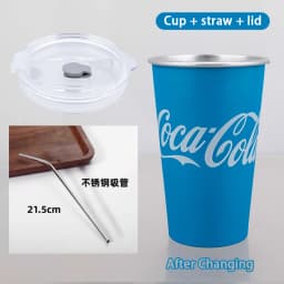 470ML Cold Discolored Aluminum Cup Cold Drink Cola Cup Cold Color Changing Drinking Cup Reusable Beer Mugs Collection Gifts
