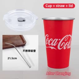 470ML Cold Discolored Aluminum Cup Cold Drink Cola Cup Cold Color Changing Drinking Cup Reusable Beer Mugs Collection Gifts