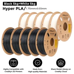5/10KG Creality Hyper PLA Filament 1.75mm High Fluidity High Speed 3D Printing Material Stable Extrusion Spool Dimensional