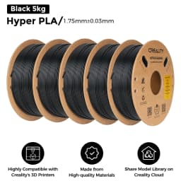 5/10KG Creality Hyper PLA Filament 1.75mm High Fluidity High Speed 3D Printing Material Stable Extrusion Spool Dimensional