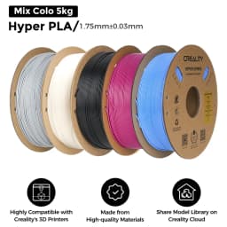 5/10KG Creality Hyper PLA Filament 1.75mm High Fluidity High Speed 3D Printing Material Stable Extrusion Spool Dimensional