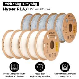 5/10KG Creality Hyper PLA Filament 1.75mm High Fluidity High Speed 3D Printing Material Stable Extrusion Spool Dimensional