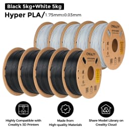 5/10KG Creality Hyper PLA Filament 1.75mm High Fluidity High Speed 3D Printing Material Stable Extrusion Spool Dimensional