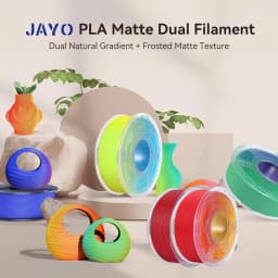 JAYO pla matte dual Color 10Rolls/Set 3D Filament 1.75mm ±0.02mm 3D Printer Filament New product, no bubbles 7 colors available