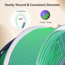 JAYO pla matte dual Color 10Rolls/Set 3D Filament 1.75mm ±0.02mm 3D Printer Filament New product, no bubbles 7 colors available