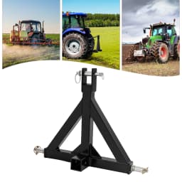 Trailer Towing 3-point Trailer Hitch Tractor Drawbar Hitch Adapter with 2" Receiver