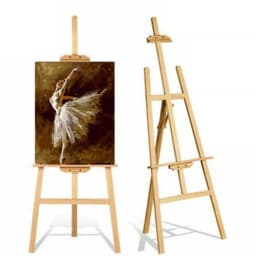 Easel Stand Wooden A-Frame Folding Pine Wood Artist Art Craft Adjustable Display Exhibition for Wedding Painting Art Easel