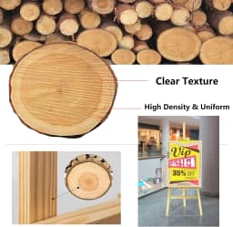 Easel Stand Wooden A-Frame Folding Pine Wood Artist Art Craft Adjustable Display Exhibition for Wedding Painting Art Easel