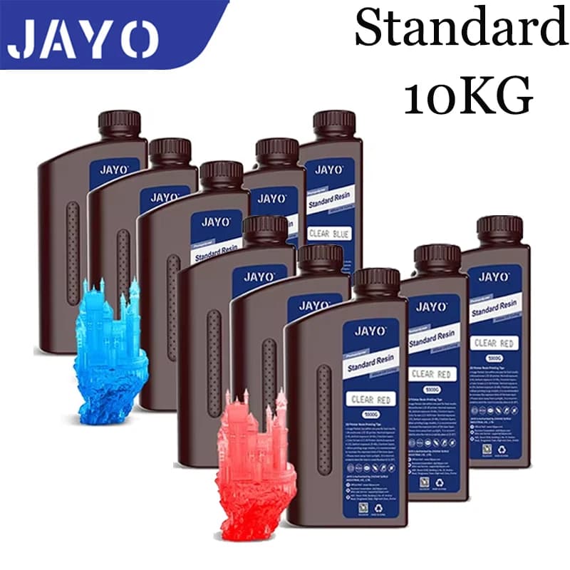 JAYO 3D Resin Standard 10KG Multi-color transparent resin UV Photopolymer Resin Liquid 405nm For LCD 3D Printer From warehouse