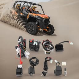 ATV Wiring Harness Kit, Complete Electric Wiring, Harness CDI Ignition Coil with Lead For 4-stroke ATV QUAD 125-250CC