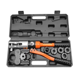Professional Crimping Pliers Copper Pipes Crimper Hydraulic Press Tool 10T with Toolbox V/M Molds