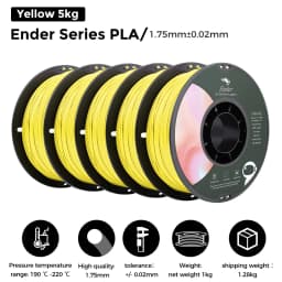 5/10 PCS CREALITY 3D PLA Printer Filament 1.75mm 1KG 3D Printing Plastic Material Black/White For Ender Series Printer
