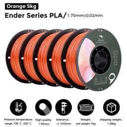 5/10 PCS CREALITY 3D PLA Printer Filament 1.75mm 1KG 3D Printing Plastic Material Black/White For Ender Series Printer