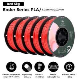 5/10 PCS CREALITY 3D PLA Printer Filament 1.75mm 1KG 3D Printing Plastic Material Black/White For Ender Series Printer