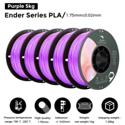 5/10 PCS CREALITY 3D PLA Printer Filament 1.75mm 1KG 3D Printing Plastic Material Black/White For Ender Series Printer