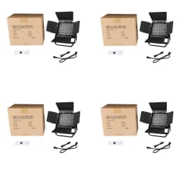 IP65 Waterproof 24x18W RGBWA UV 6in1 Outdoor Stage Light LED Square Par Light DJ DMX Disco Equipment Bar Dance Floor Lighting