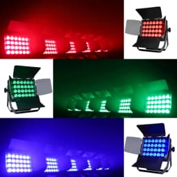 IP65 Waterproof 24x18W RGBWA UV 6in1 Outdoor Stage Light LED Square Par Light DJ DMX Disco Equipment Bar Dance Floor Lighting
