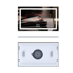 LUVODI Large Bluetooth Bathroom Mirror with LED Light Rectangle Anti-Fog Vanity Mirror with Bluetooth Speaker 3 Color Temperatur