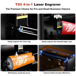 TwoTrees TS5 7WLaser Engraving Machine APP Wifi Control Metal Laser Engraver Acrylic Wood CNC Cutting Machine