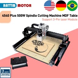 【EU/US/BR SHIP】CNC 4540 Plus 500W Spindle Cutting Machine MDF Table Worktop Metal Milling Engraving Machine 20W 40w Laser Module
