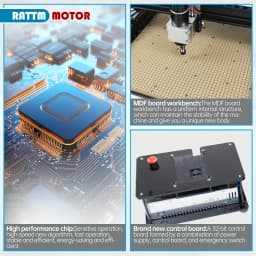 【EU/US/BR SHIP】CNC 4540 Plus 500W Spindle Cutting Machine MDF Table Worktop Metal Milling Engraving Machine 20W 40w Laser Module