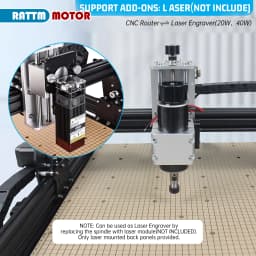 【EU/US/BR SHIP】CNC 4540 Plus 500W Spindle Cutting Machine MDF Table Worktop Metal Milling Engraving Machine 20W 40w Laser Module