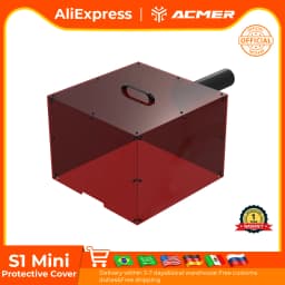 ACMER S1 Mini Laser Engrave Machine Enclosure Laser Protection Vent Fireproof and Dustproof Protective Cover For S1 2.5/3.5/6W