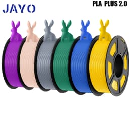 JAYO 3D Printer Filament PLA PLUS 2.0 6Rolls no bubbles no drawing smooth multiple colors 3d printer accessories for 3D Printing