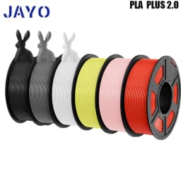 JAYO 3D Printer Filament PLA PLUS 2.0 6Rolls no bubbles no drawing smooth multiple colors 3d printer accessories for 3D Printing