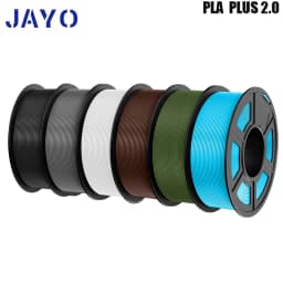 JAYO 3D Printer Filament PLA PLUS 2.0 6Rolls no bubbles no drawing smooth multiple colors 3d printer accessories for 3D Printing