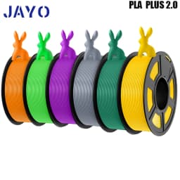 JAYO 3D Printer Filament PLA PLUS 2.0 6Rolls no bubbles no drawing smooth multiple colors 3d printer accessories for 3D Printing