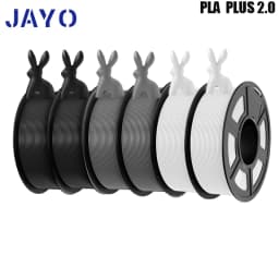 JAYO 3D Printer Filament PLA PLUS 2.0 6Rolls no bubbles no drawing smooth multiple colors 3d printer accessories for 3D Printing