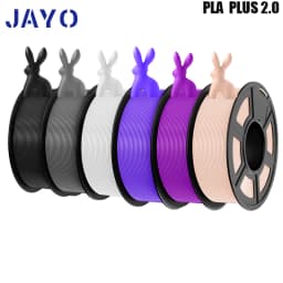 JAYO 3D Printer Filament PLA PLUS 2.0 6Rolls no bubbles no drawing smooth multiple colors 3d printer accessories for 3D Printing