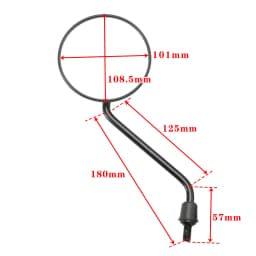 Artudatech Rear View Mirrors Set 10mm For Honda MB5 XL80 S XL100 S CT110 TLR200 XR250 L