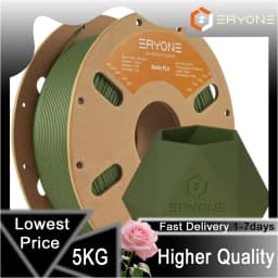 ERYONE 5KG PLA Matte Premium Filament 3D Print, Multicolor Available, PLA Matte Filament, Max Print Speed 100mm/s, 1KG/Spool