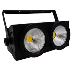 New 200W 2Eyes 2x100w LED COB DMX Stage Effect Cover Light Cool and Warm White Professional Stage Light DJ Disco