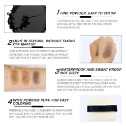 Sevich 12g Hairline Shadow Powder Hair Line Modified Repair 5 Colors Hair Shadow Trimming Powder Edge Control Hair Concealer