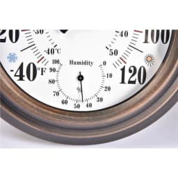20CM Indoor Outdoor Thermometer Hygrometer Antique Painted Iron Shell Temperature And Humidity Measuring Instrument US/EU Dial