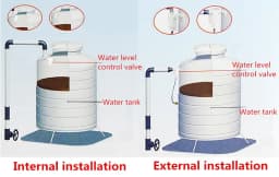 1/2" Automatic Water Level Control Valve Tower Floating Ball Valve Installed Inside The Tank Plug-in Free Inlet and Outlet Valve
