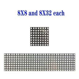 1/2PCS WS2812B 8X8 8x32 16x16 Pixel Panel Flexible Matrix Screen WS2812 IC RGB 5050 SMD Led Module Individually Addressable DC5V