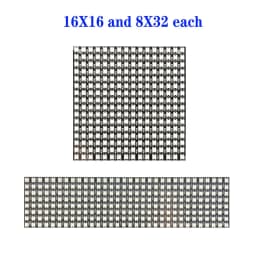 1/2PCS WS2812B 8X8 8x32 16x16 Pixel Panel Flexible Matrix Screen WS2812 IC RGB 5050 SMD Led Module Individually Addressable DC5V