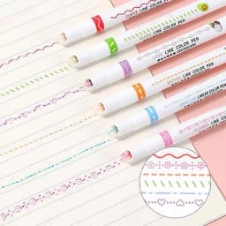 Colored Curved Pens Lint-free No Jumpers For Graduation And Birthday Gifts